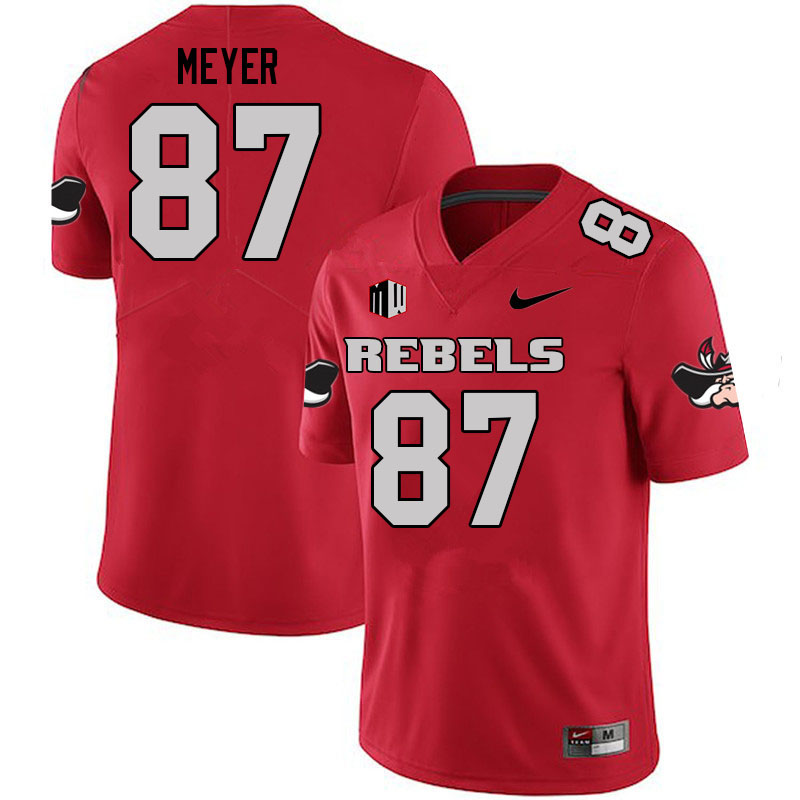 Men #87 Adam Meyer UNLV Rebels College Football Jerseys Sale-Scarlet - Click Image to Close